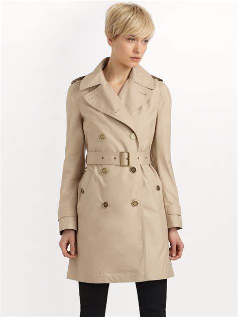 burberry tessuto trench coat|Burberry brit trench coat women's.